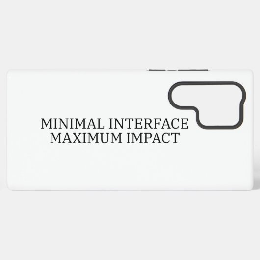 Coque Samsung Galaxy System Interface | Minimal Interface (Verso Horizontal)