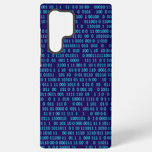 Coque Samsung Galaxy Système numérique binaire bleu