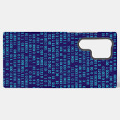 Coque Samsung Galaxy Système numérique binaire bleu (Verso Horizontal)