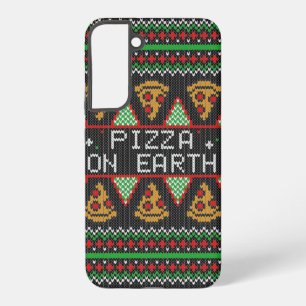Coque Samsung Galaxy T-shirt de Noël laid Pizza