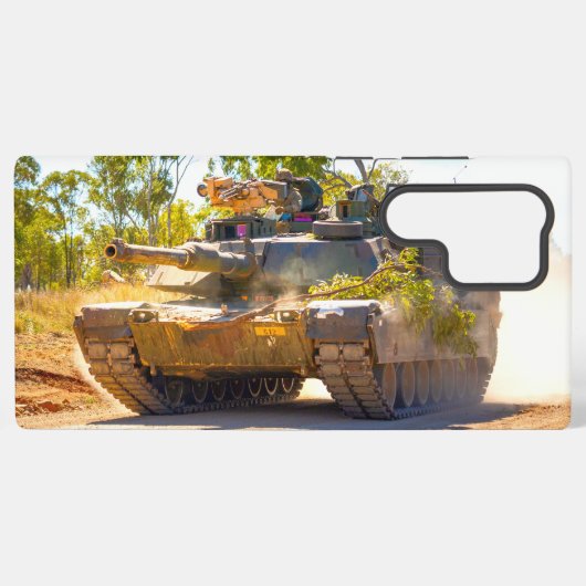 Coque Samsung Galaxy TANK DE BATAILLE - M1 Abrams (Verso Horizontal)
