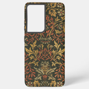 Coque Samsung Galaxy Tapisserie de jardin de fleurs de William Morris