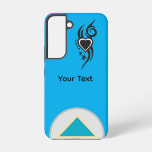 Coque Samsung Galaxy Tatouage de cœur floral ornemental