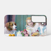 Coque Samsung Galaxy Tea Party vintage (Verso Horizontal)