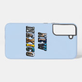 Coque Samsung Galaxy Texte de l'image du Nouveau-Mexique (Verso Horizontal)