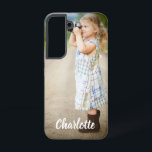 Coque Samsung Galaxy Texte photo personnalisé<br><div class="desc">Texte photo personnalisé Samsung Galaxy S22 Coque personnalisé</div>