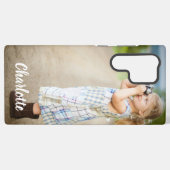 Coque Samsung Galaxy Texte photo personnalisé (Verso Horizontal)