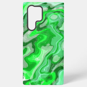 Coque Samsung Galaxy Texture de marbre vert émeraude peinture liquide a