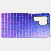 Coque Samsung Galaxy Texture holographique de prison violet (Verso Horizontal)