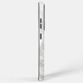 Coque Samsung Galaxy Texture Noire Et Marbre blanc Sans Faille (Côté droit)