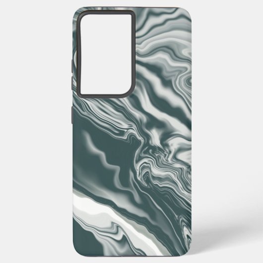 Coque Samsung Galaxy Texture Noire Et Marbre blanc Sans Faille (Verso)