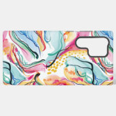 Coque Samsung Galaxy Texture organique de printemps avec des formes ond (Verso Horizontal)