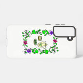 Coque Samsung Galaxy Thème de la Saint-Patrick Ensemble de thé irlandai (Verso Horizontal)