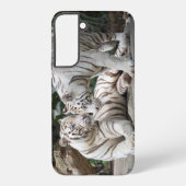 Coque Samsung Galaxy Tigers blancs Samsung Galaxy Coque (Verso)