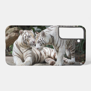 Coque Samsung Galaxy Tigers blancs Samsung Galaxy Coque