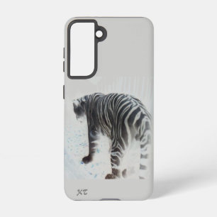 Coque Samsung Galaxy Tigre blanc animal sauvage