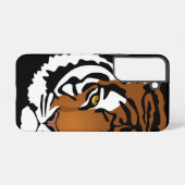 Coque Samsung Galaxy Tigre, chat sauvage sur noir (Verso Horizontal)