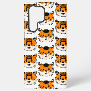 Coque Samsung Galaxy Tigre de dessin animé souriant mignon