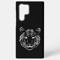 Tigre tribal noir et blanc