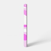 Coque Samsung Galaxy Tons de camouflage rose et blanc (Côté gauche)