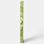 COQUE SAMSUNG GALAXY TONS VERT ORNÉ DE LACE IRLANDAISE (Côté gauche)