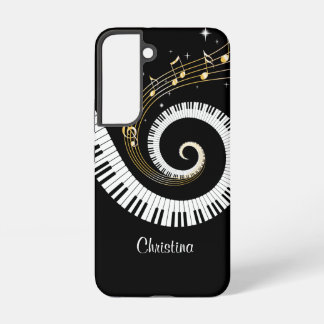 Coque Samsung Galaxy Touches de piano personnalisables et notes de musi