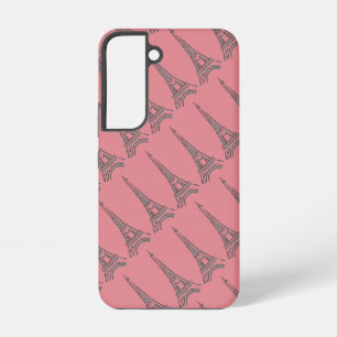 Coque Samsung Galaxy Tour Eiffel Rose Paris 