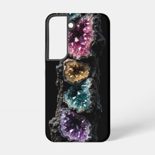 Coque Samsung Galaxy Tour ultra étroite en cristal de géode - Magenta s