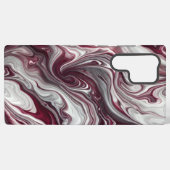 Coque Samsung Galaxy Tourbillon argenté et violet (Verso Horizontal)