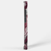 Coque Samsung Galaxy Tourbillon argenté et violet (Côté droit)