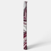 Coque Samsung Galaxy Tourbillon argenté et violet (Côté gauche)