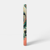 Coque Samsung Galaxy Tourbillon de cascade de corail | Art fluide abstr (Côté gauche)