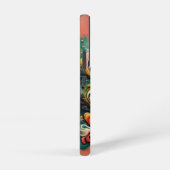 Coque Samsung Galaxy Tourbillon de cascade de corail | Art fluide abstr (Côté droit)