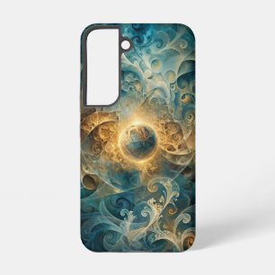 Coque Samsung Galaxy Tourbillons cosmiques éthérés Art de luxe