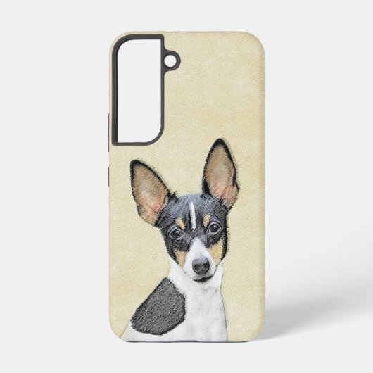 Coque Samsung Galaxy Toy Fox Terrier Peinture - Cute Original Chien Art (Verso)