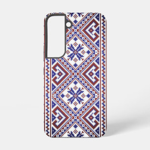 Coque Samsung Galaxy Tradition de la bordure de broderie ethnique folkl