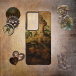 Coque Samsung Galaxy Train Steampunk<br><div class="desc">Train à vapeur Samsung Galaxy S21 Ultra Coque</div>