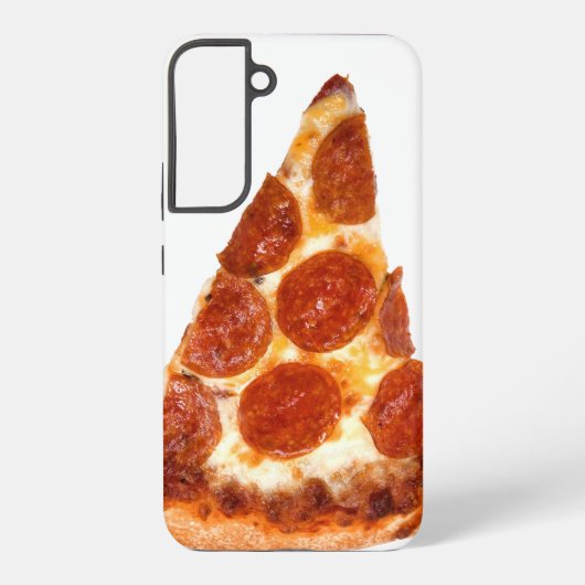Coque Samsung Galaxy tranche de pizza pepperoni classique de SlipperyJo (Verso)