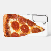 Coque Samsung Galaxy tranche de pizza pepperoni classique de SlipperyJo (Verso Horizontal)