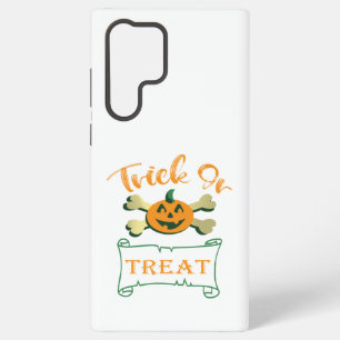 Coque Samsung Galaxy Trick or treat os croisés citrouille d'Halloween 