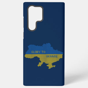 Coque Samsung Galaxy Tricot Ukraine texte de la carte d'Etat Gloire à l
