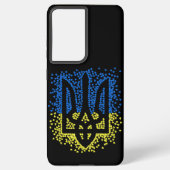 Coque Samsung Galaxy Trident de l'emblème ukrainien tryzub dispersant l (Verso)