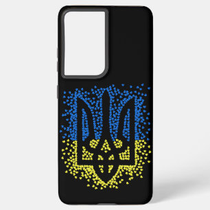 Coque Samsung Galaxy Trident de l'emblème ukrainien tryzub dispersant l