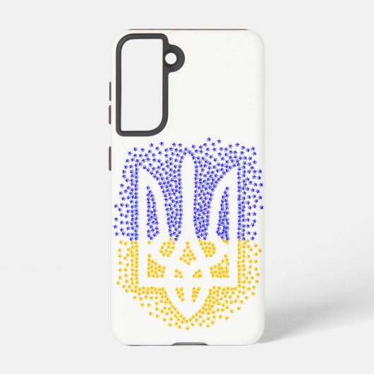 Coque Samsung Galaxy Trident heraldique ukrainien tryzub étoiles disper (Verso)