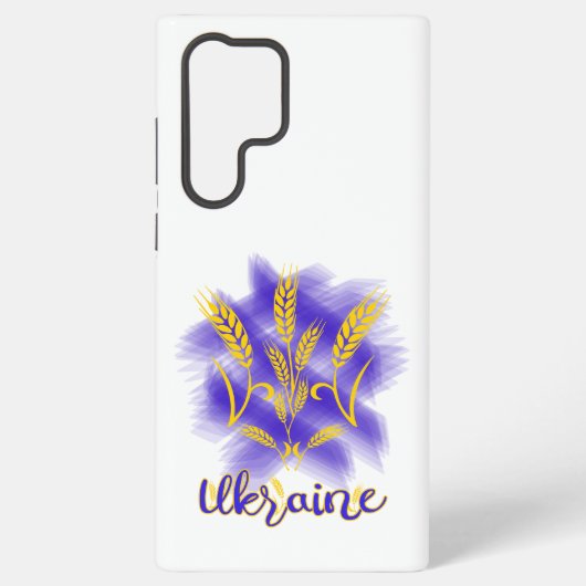 Coque Samsung Galaxy Trident ukrainien fait d'oreille de blé (Verso)