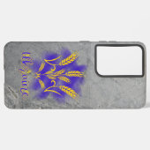 Coque Samsung Galaxy Trident ukrainien fait d'oreille de blé (Côté gauche)