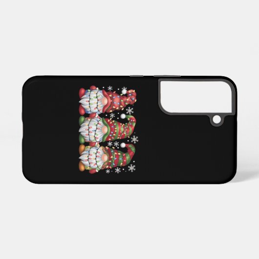 Coque Samsung Galaxy Trois Buffles Gnomes Plaid Red Christmas (Verso Horizontal)