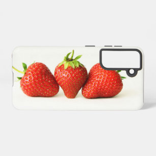 Coque Samsung Galaxy Trois Fraises Sur Sgcna Blanc