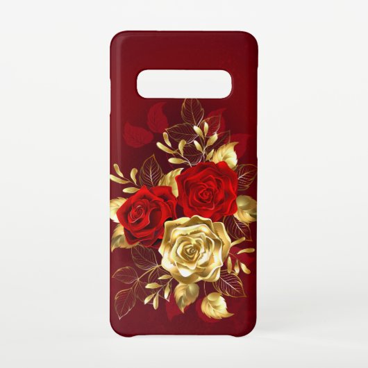 Coque Samsung Galaxy Trois Roses de bijoux (Dos)