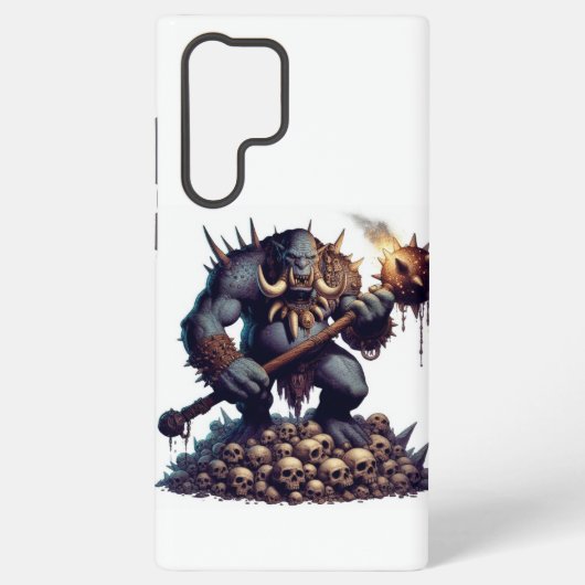 Coque Samsung Galaxy Troll avec Mace (Verso)